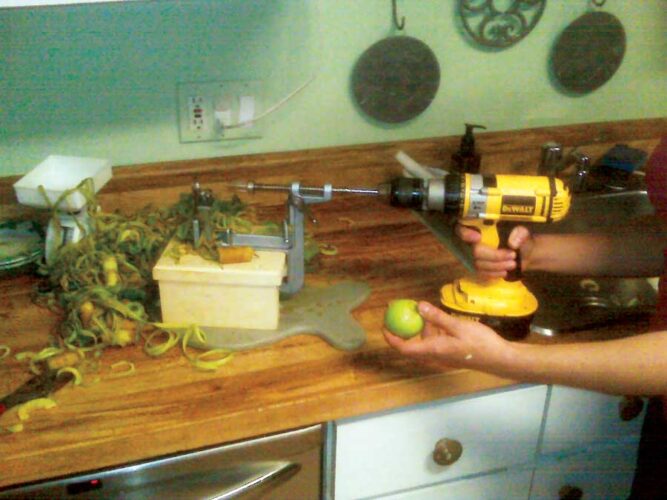 Souped-Up Apple Peeler